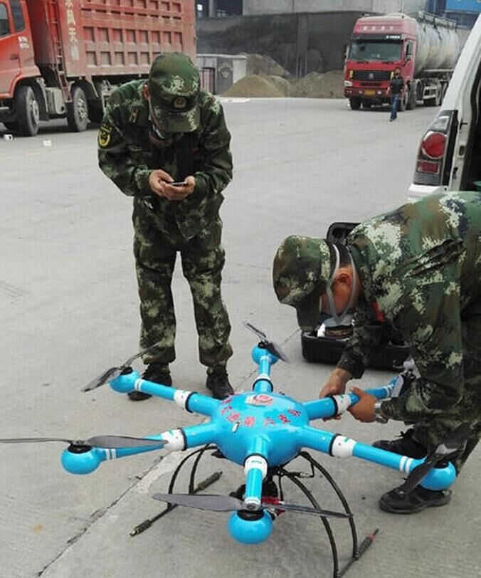 長航時多旋翼化工廠爆炸消防無人機