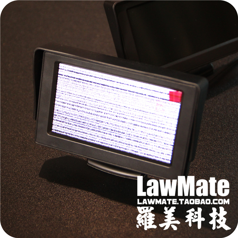 4.3寸雪花屏高清監(jiān)視器FPV航拍無線接收液晶顯示車載監(jiān)控倒車影像