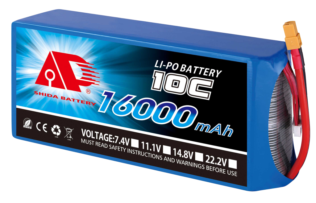 實達(dá) 16000 25C 22.2V 多軸智能無人機電池