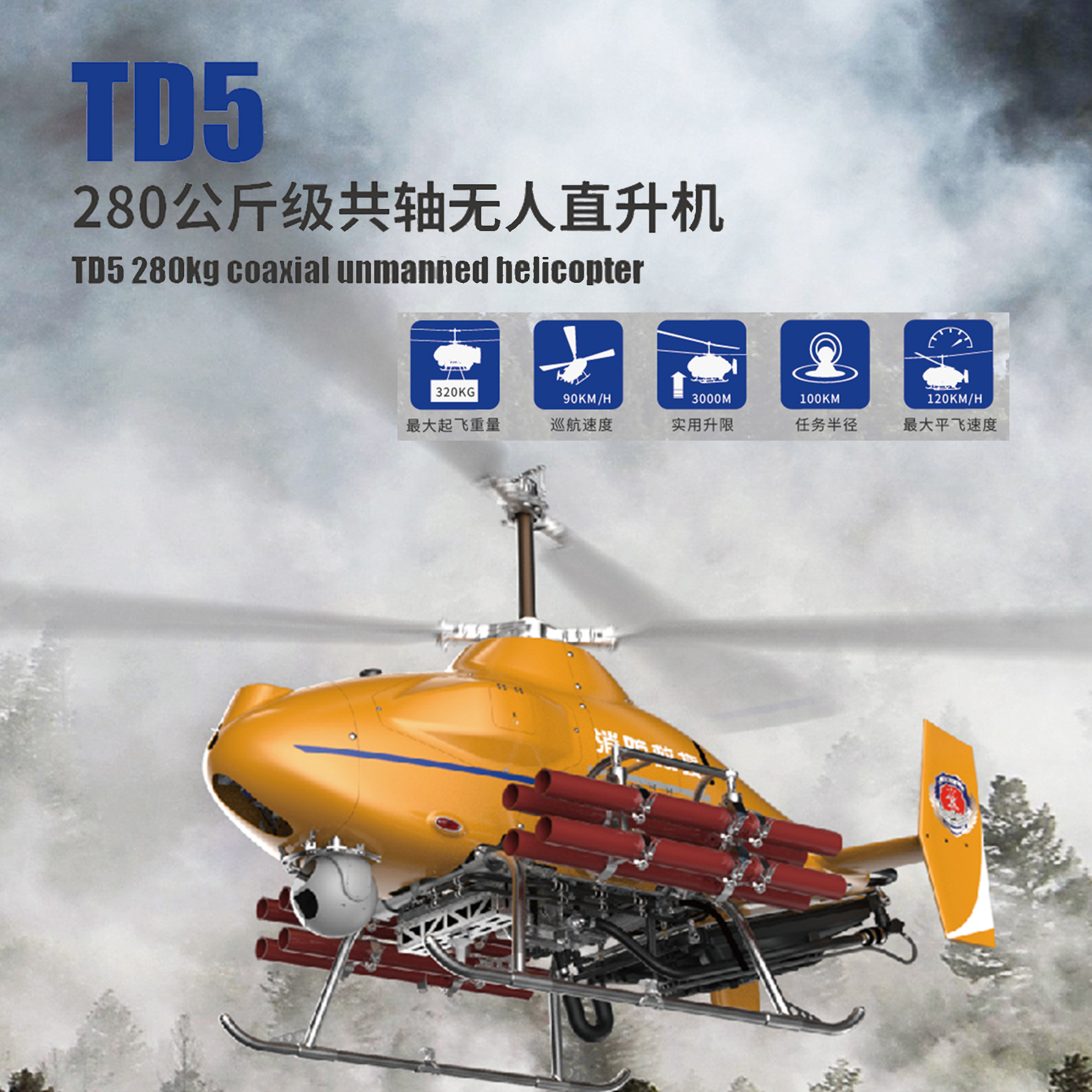 TD5無人直升機平臺