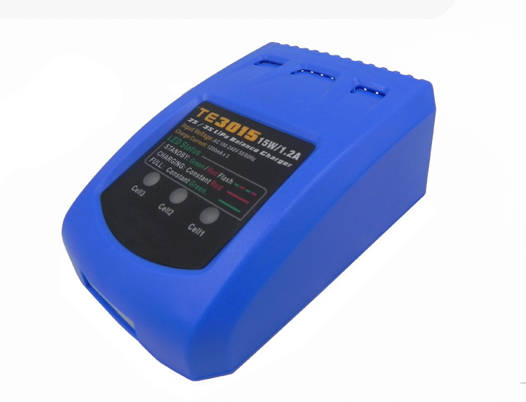 航模充電器TE3015 15W 1.2A 7.4V 11.1V 鋰電池簡(jiǎn)易平衡充電器