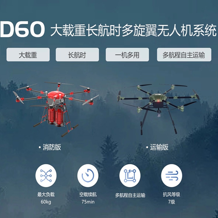 D60多旋翼無(wú)人機(jī)系統(tǒng)