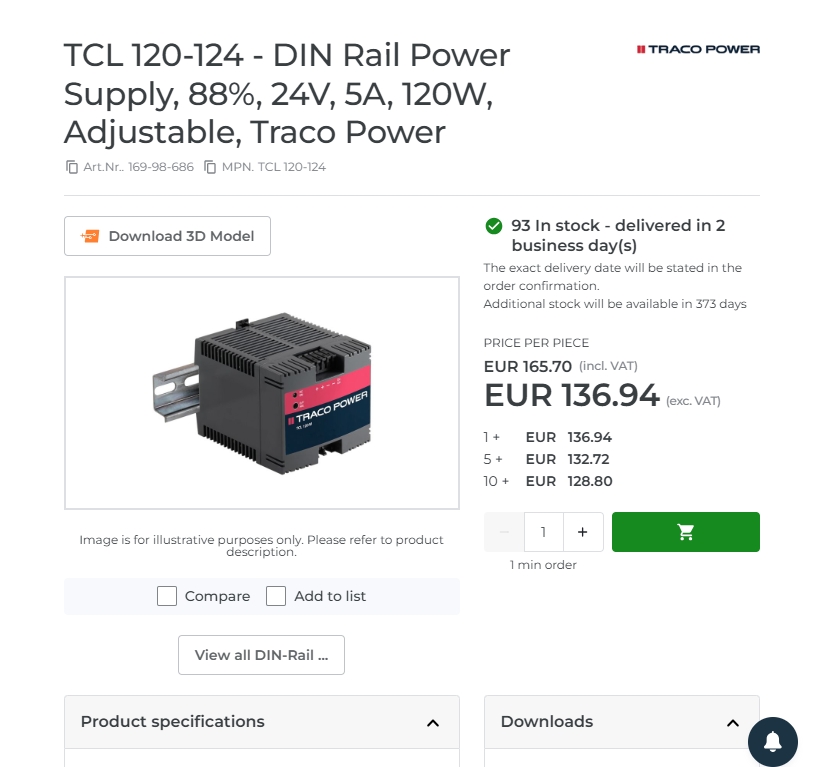全球代購 瑞士 Traco Power 電源模塊DC/DC AC/DC 直流轉(zhuǎn)換器隔離式