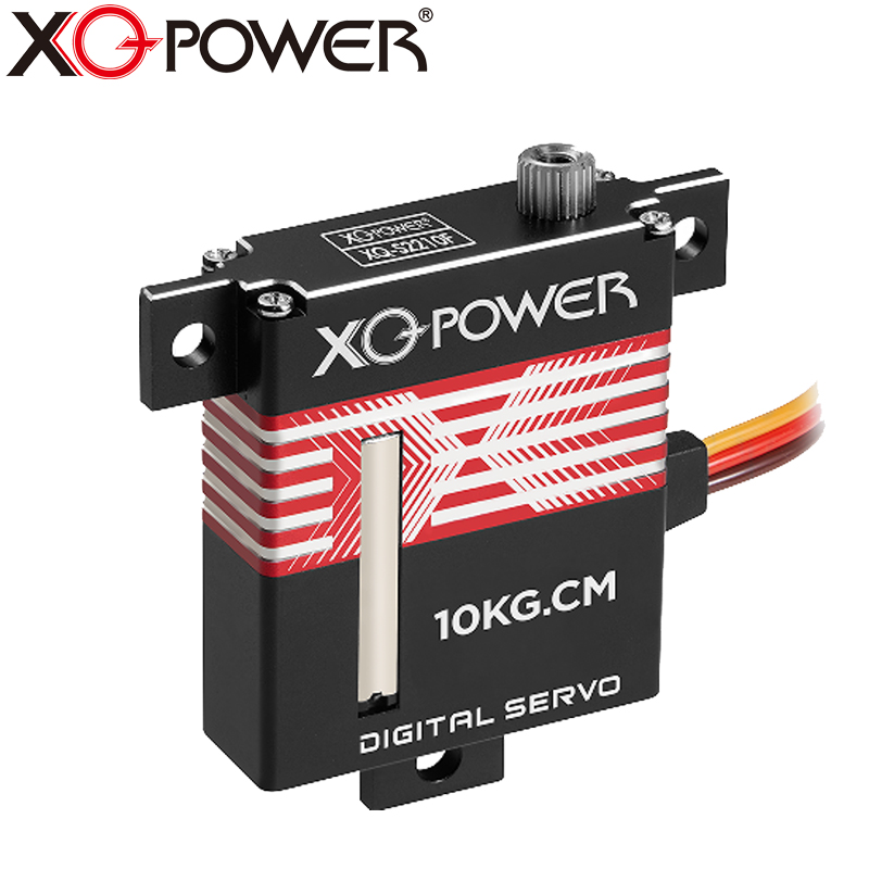 XQ-POWER窄邊扁舵機10KG扭力8.4V高壓鋼齒防水機身 無人機 航模專用舵機