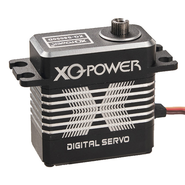 XQ-POWER數(shù)碼舵機54KG空心杯電機8.4V金屬外殼鋼齒 大型固定翼無人機機翼舵機